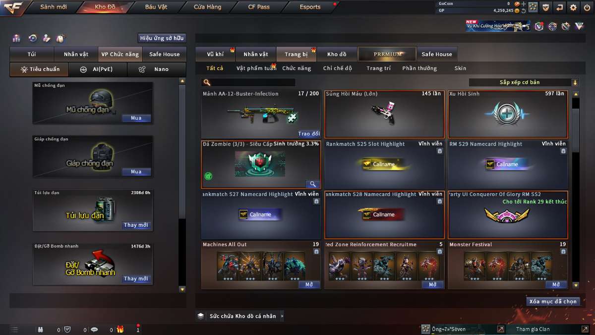 shop acc cf uy tin gia re